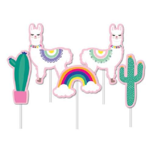 Lama Cake Topper Kit - Click Image to Close